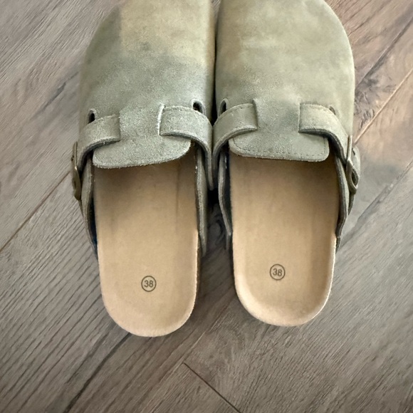 Suede Slip-On Clogs - Picture 2 of 3